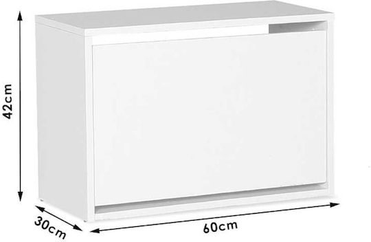 Holz Schuhschrank Step 6 mit 1 Regal 60x30x42cm