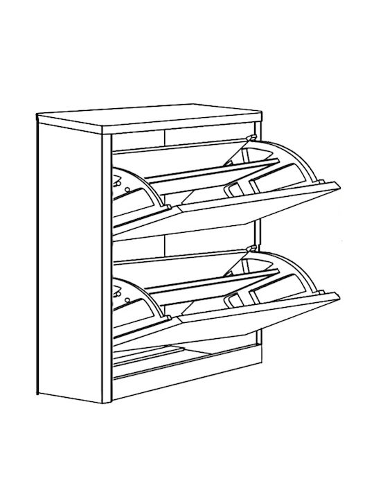 Ξύλινη Παπουτσοθήκη Dorit 73x24x78.5cm
