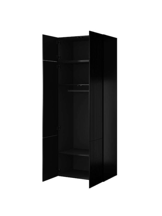 Cama Ορθογώνιο Πατάρι Ντουλάπας από MDF σε Μαύρο Χρώμα 90x55.5x45cm SZFCMMOTW0012