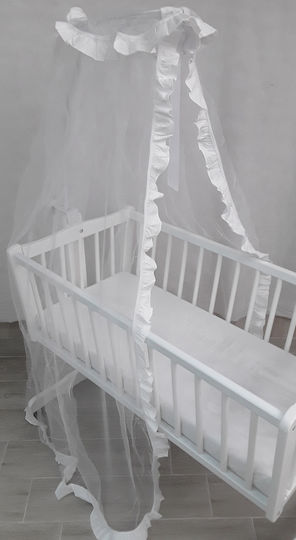 Beboulino Mosquito Net Cradle Tulle 708-1300-0011 White 250x100x1000cm