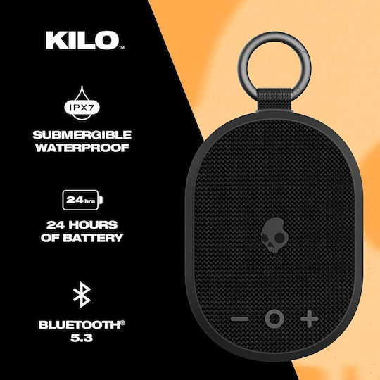Skullcandy Waterproof Bluetooth Speaker with Battery Life up to 24 hours Black 2SKSK1845B0L2