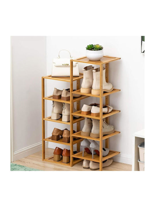 Schuhschrank aus Bambus 52x25x73cm