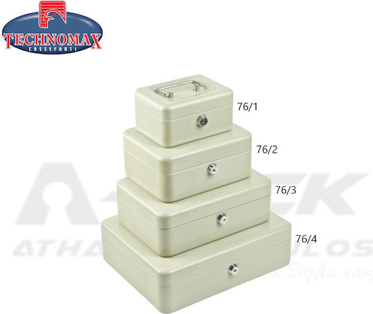Cutie de valori Technomax 76/3 Cheie Elegant 76 Albastru
