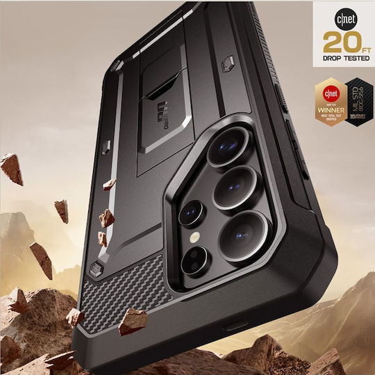 Supcase Unicorn Beetle Pro 360 Full Cover Tempered Glass Μαύρο (Galaxy S25 Ultra)