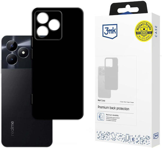 3MK Matt Back Cover Silicone Black (Realme C51)