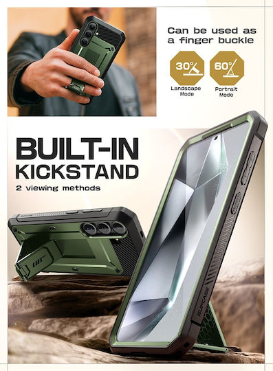 Supcase 360 Full Cover Πλαστικό / Σιλικόνης Πράσινο (Galaxy S25)