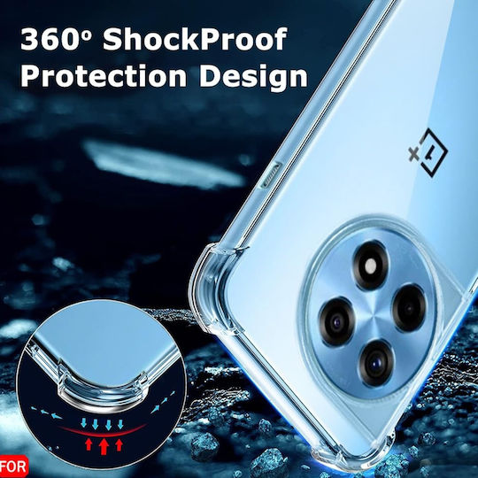 Techsuit Shockproof Clear Back Cover Silicone Transparent (OnePlus 13)