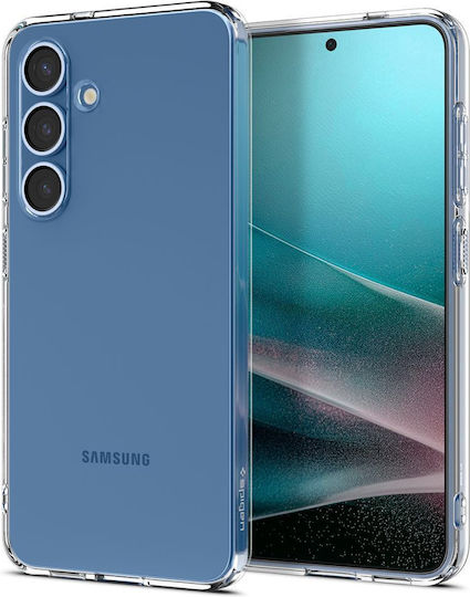 Spigen Liquid Crystal Umschlag Rückseite Silikon 0.3mm Transparent (Galaxy S25)