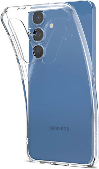 Spigen Liquid Crystal Umschlag Rückseite Silikon 0.3mm Transparent (Galaxy S25)
