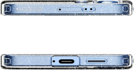 Spigen Liquid Crystal Umschlag Rückseite Silikon 0.3mm Transparent (Galaxy S25)