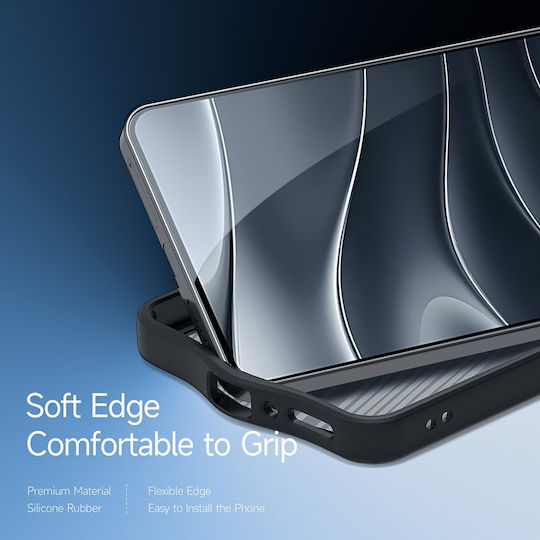 Dux Ducis Aimo Series Umschlag Rückseite Kunststoff / Silikon Schwarz (Redmi Note 14 5G)