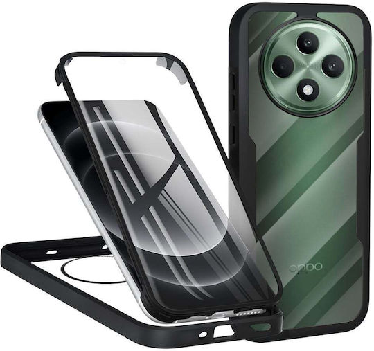 Techsuit ColorVerse 360 Vollschutz Silikon Schwarz (Oppo Reno12 F / FS)