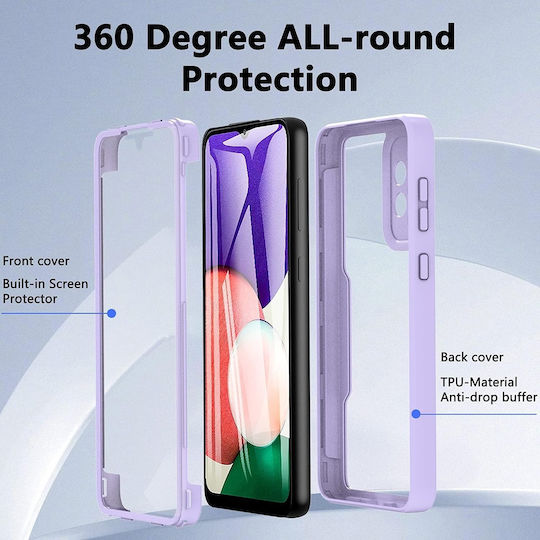 Techsuit ColorVerse 360 Vollschutz Silikon Schwarz (Oppo Reno12 F / FS)