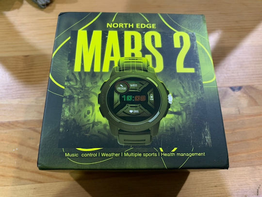North Edge Mars 2 45mm Smartwatch με Παλμογράφο (Λευκό)
