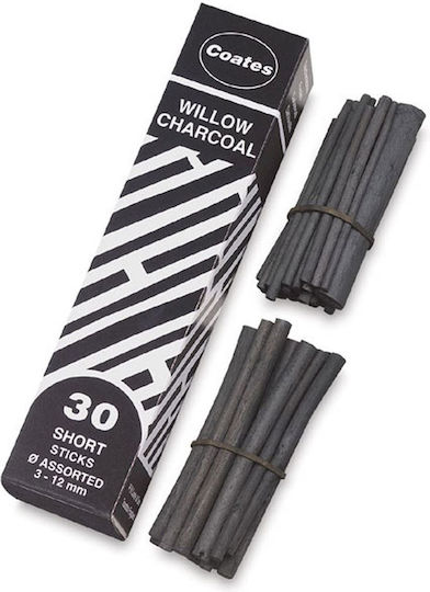 Coates English Willow Κάρβουνο Ζωγραφικής 30τμχ