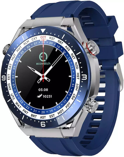 FitGo Ecowatch 1 51mm with Heart Rate Monitor (Blue)