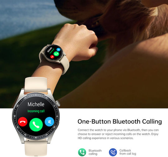 Joyroom Classic Series JR-FC2 47mm Wasserdicht Smartwatch mit Pulsmesser (Gold)