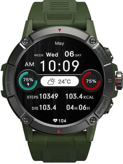Zeblaze Ares 3 Smartwatch with Heart Rate Monitor (Green)