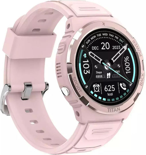 MaxCom FW100 Valkiria 48mm Waterproof Smartwatch with Heart Rate Monitor (Pink)