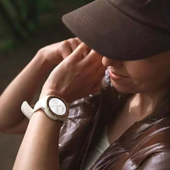 MaxCom FW100 Valkiria 48mm Αδιάβροχο Smartwatch με Παλμογράφο (Λευκό)