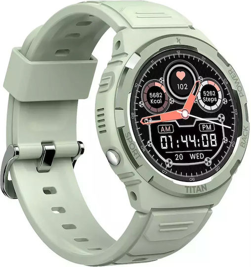 MaxCom FW100 Valkiria 48mm Waterproof Smartwatch with Heart Rate Monitor (Green)
