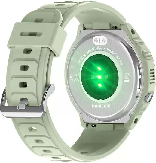 MaxCom FW100 Valkiria 48mm Waterproof Smartwatch with Heart Rate Monitor (Green)
