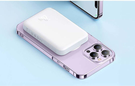 Baseus Mini MagSafe Power Bank 6000mAh 20W με Θύρα USB-C Λευκό