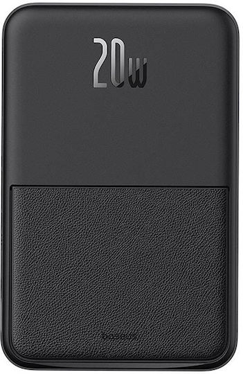 Baseus MagPro MagSafe Power Bank 5000mAh 20W με Θύρα USB-C Power Delivery Μαύρο