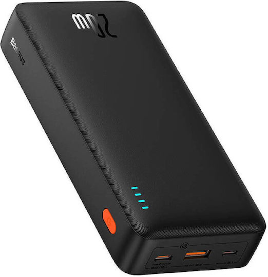 Baseus Airpow Power Bank 20000mAh 20W с USB-A порт и USB-C порт Черен