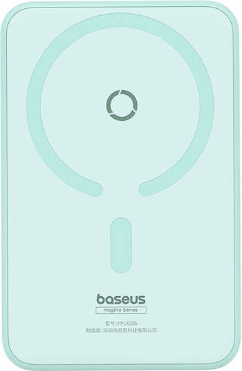 Baseus MagPro MagSafe Power Bank 5000mAh 20W mit USB-C Anschluss Stromlieferung Mint