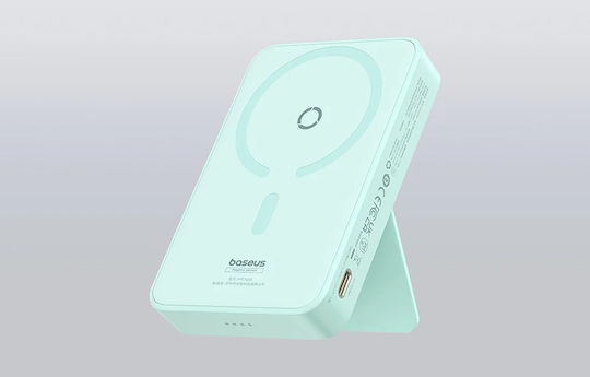Baseus MagPro MagSafe Power Bank 5000mAh 20W mit USB-C Anschluss Stromlieferung Mint