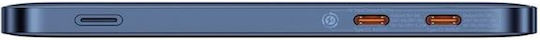 Baseus Blade2 Power Bank 12000mAh 65W mit 2 USB-C Ausgangsanschlüsse Power Delivery Mariana Blau