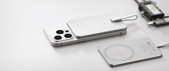 Mobile Origin Blade MagSafe Power Bank 3000mAh with 2 USB-C Ports Silver