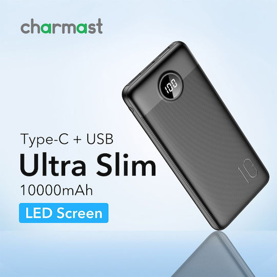 Charmast L10SW Power Bank 10000mAh 20W Power Delivery / Quick Charge 3.0 Λευκό