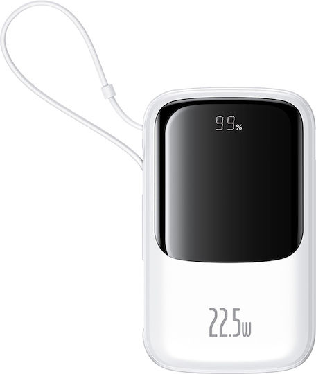 Baseus Qpow Pro+ Power Bank 10000mAh 22.5W Power Delivery White