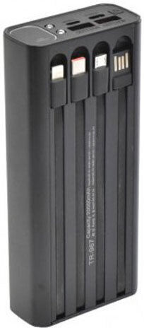 Treqa TR-967 Power Bank 20000mAh με 2 Θύρες USB-A και Θύρα USB-C Μαύρο