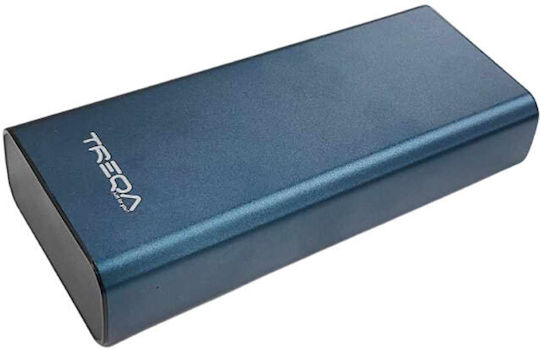 Treqa TR-967 Power Bank 20000mAh με 2 Θύρες USB-A και Θύρα USB-C Μαύρο