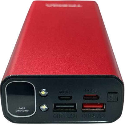 Treqa TR-967 Power Bank 20000mAh με 2 Θύρες USB-A και Θύρα USB-C Μαύρο