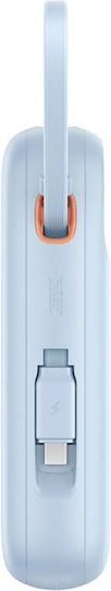 Baseus QPow2 Power Bank 20000mAh 30W με Θύρα USB-A και 2 Θύρες USB-C Μπλε