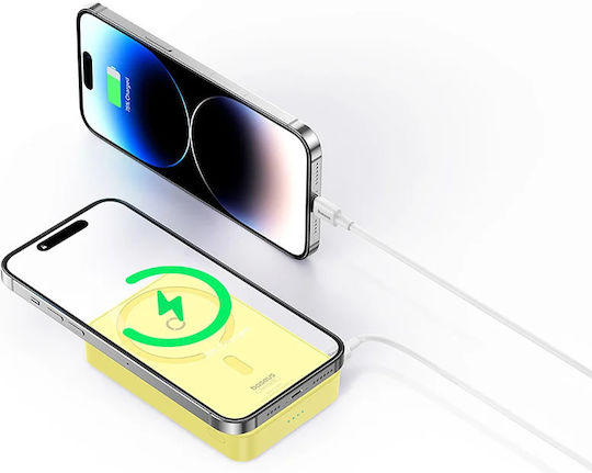 Baseus MagPro MagSafe Power Bank 5000mAh 20W with USB-C Port Power Delivery Yellow