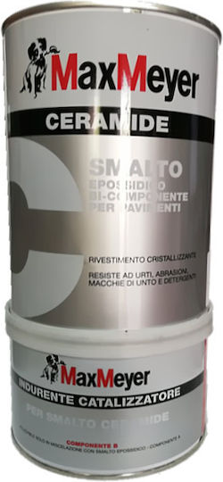 MaxMeyer Ceramide Емайл Бял Двукомпонентен емайл 1лт MMC001