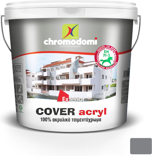 Χρωμοδομή Cover Acryl Τσιμεντόχρωμα Ακρυλικό Γκρι 10lt