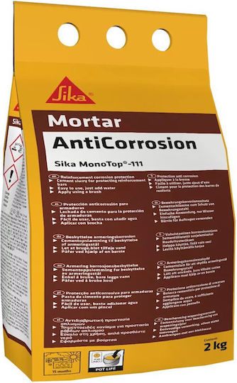 Sika MonoTop 111 AntiCorrosion Αντιδιαβρωτικό Γκρι-Πράσινο 2kg 533445
