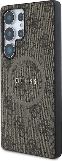 Guess Umschlag Rückseite Leder Braun (Galaxy S25 Ultra,Samsung S25 Ultra)