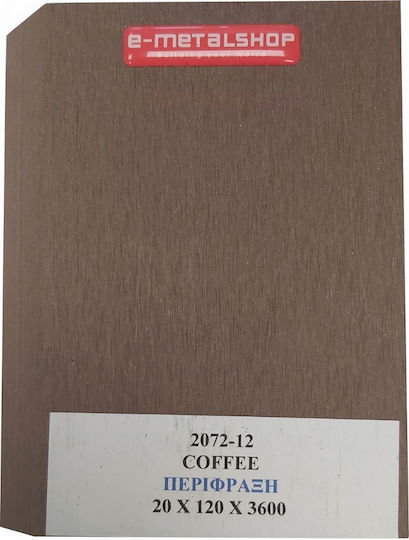 Dedron Garduri Deck de Grădină Cafeaua Sideways din Magazin online WPC 360x12x2buc 1buc Brown