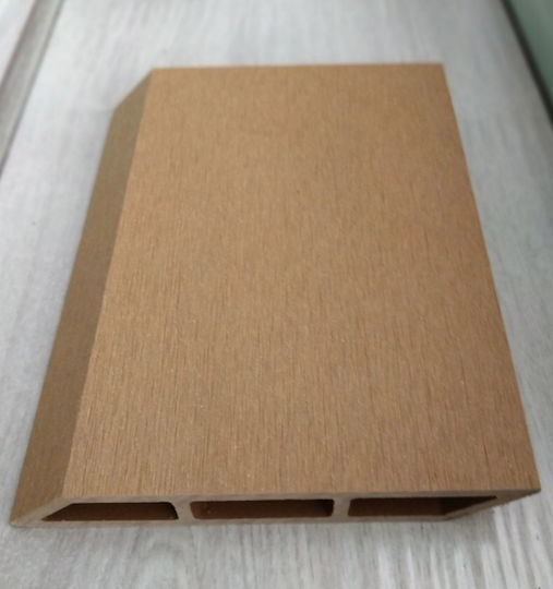 Dedron Umzäunung Deck für den Garten Seitenwand Teak aus WPC 360x12x2cm 1Stück