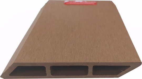 Dedron Umzäunung Deck für den Garten Seitenwand Teak aus WPC 360x12x2cm 1Stück