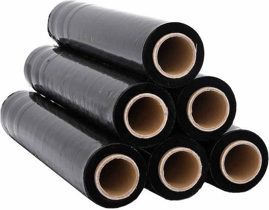 Vidaxl Stretch Film 6 Τεμάχια Μαύρο 23 Μm 50 Cm X 150 M Μαύρο
