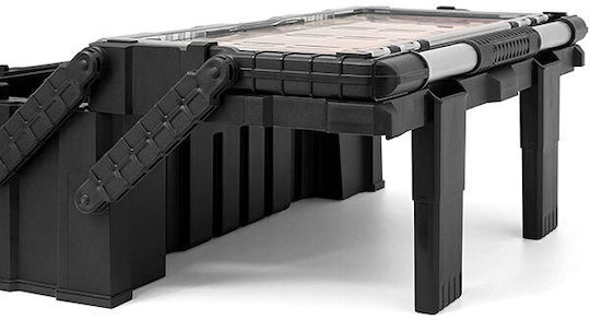 Keter Cantilever Hand Tool Case Plastic with Tobacco Case Dimensions: W56.7xD31.4xH24.5cm