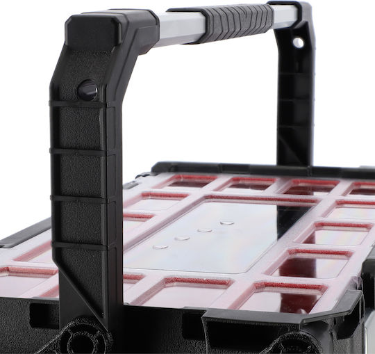 Keter Connect Cantilever Hand Tool Case Plastic 2 Levels with Tobacco Case Dimensions: W56.5xD31.7xH25cm